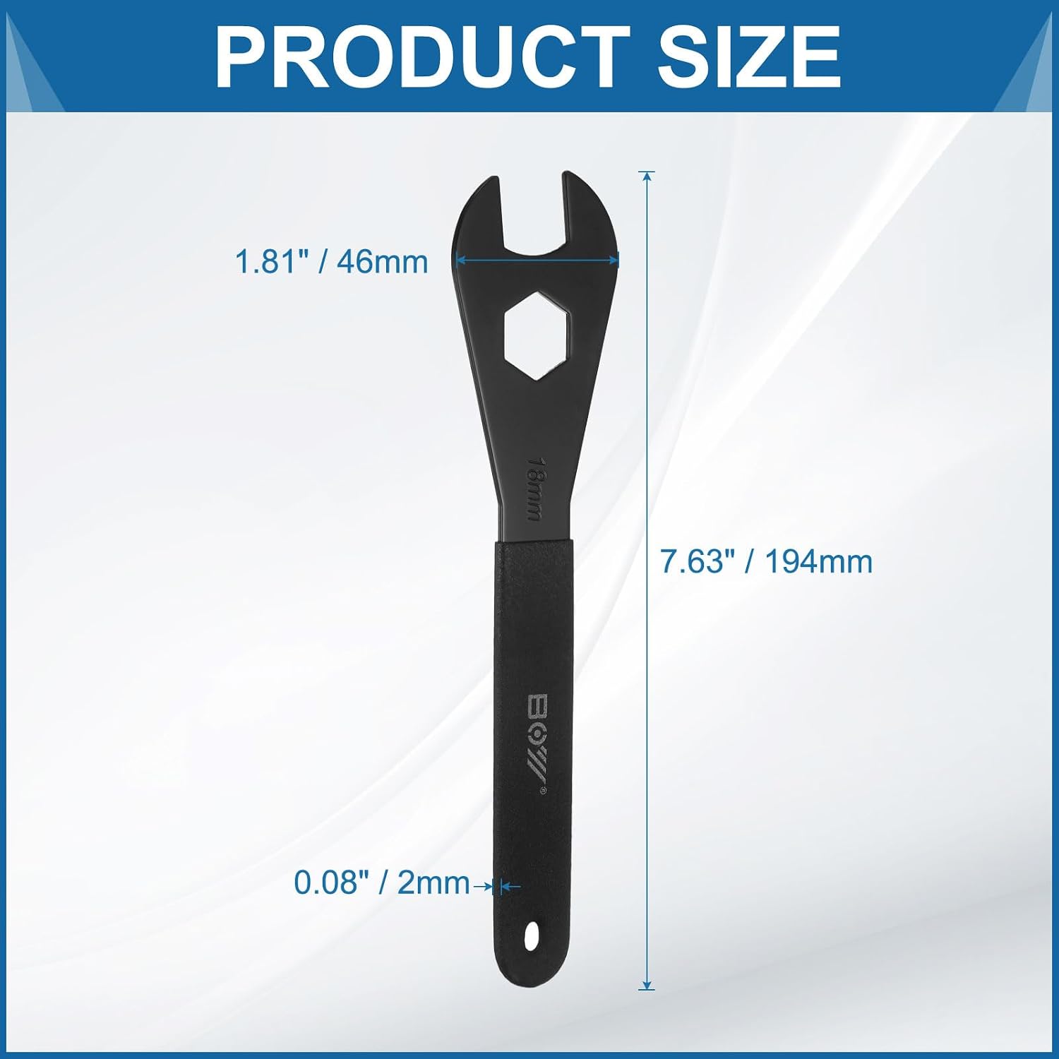 HARFINGTON Bicycle Cone Wrench Tool Bike Pedal Cone Cycling Spanner Wheel Hub Axle Nut Install Remover Wrenches Repair Tool for Mountain Road Bike