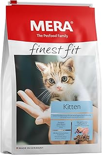 mera Finest fit Kitten, Junior Dry Cat Food for Baby Cats up to 1 Year, Dry Food from Fresh Poultry and Rice, Healthy Food for Young Cats, No Sugar (1.5 kg) product image