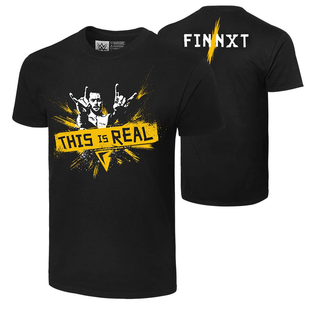 WWE NXT Finn Balor This is Real Authentic T-Shirt, S Black