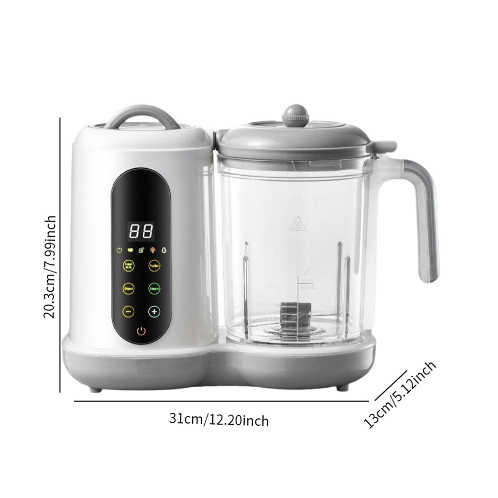 perfeclan Robot culinaire pour bébé, cuisson automatique, broyage, multifonctionnel, robuste, mixeur de purée, robot culinaire pour bébés, nourrissons,