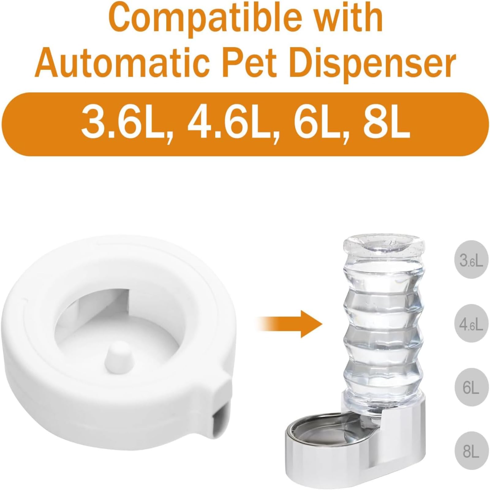8-Pack Filtres de Remplacement pour Fontaine à Eau Animaux Compagnie Compatible avec le Distributeur d Automatique RIZZARI Purification Triple Adoucit l Prolonge la Durée Vie du Dispositif Mainient de