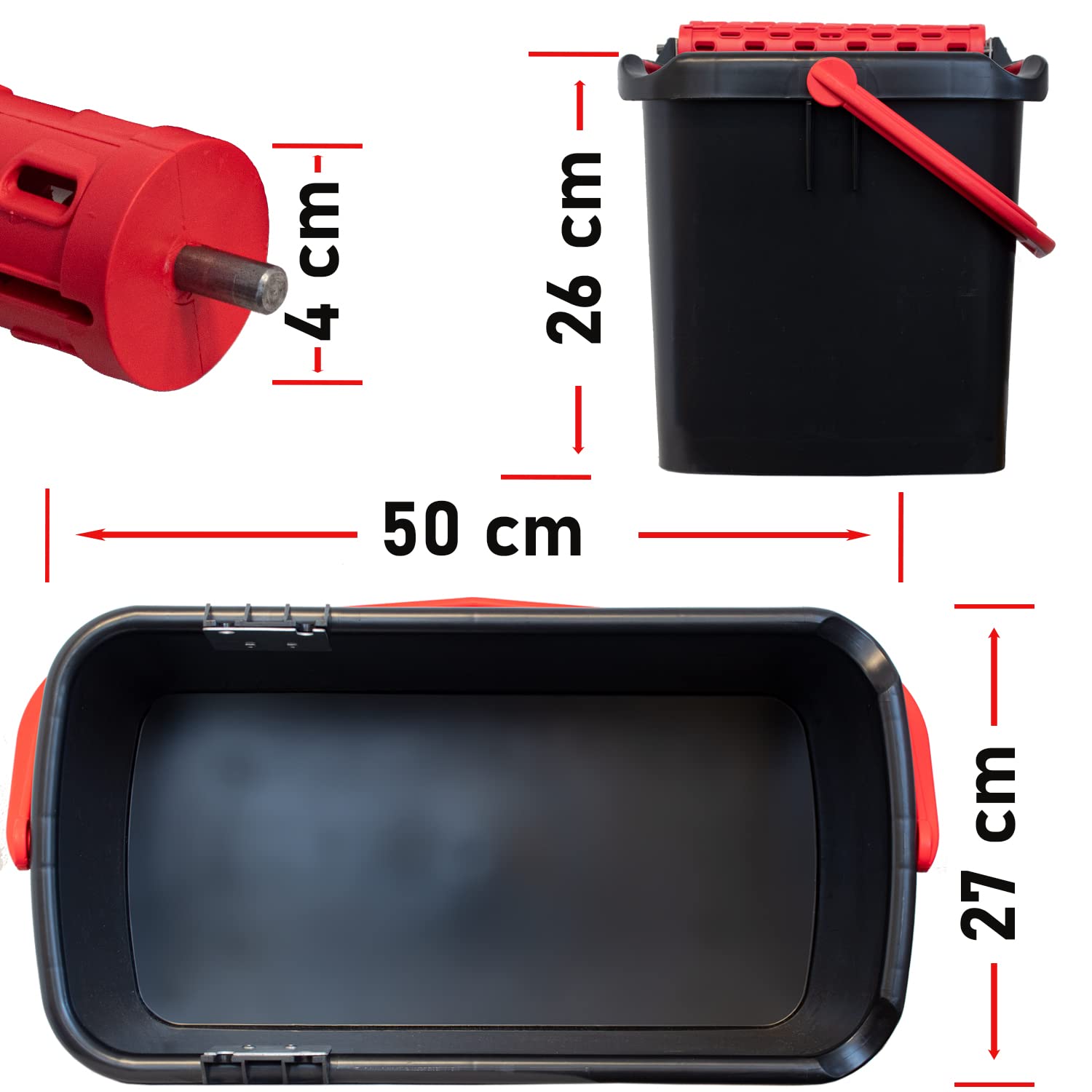 Kit Carrelage Professionnel XL 13 Pièces - Seau 16L Double Rouleaux + Outils Complets Pour Carreleur