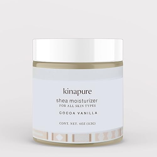 Mimaami Organics Kinapure - Hidratante de karité, vainilla-cacao, 4 onzas, 100% vegano, libre de crueldad animal