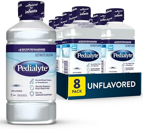 Miniatura 8 de Pedialyte Bebida de electrolitos, bebidas de hidratación para niños y adultos, fresa, litro, paquete de 8