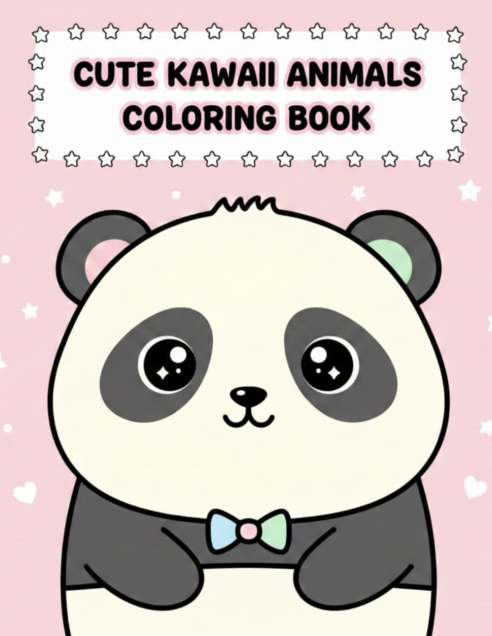 Cute Kawaii Animals Coloring Book: Adorable & Easy Coloring Pages for Kids Ages 3–8 | Fun, Simple & Relaxing Animal Art