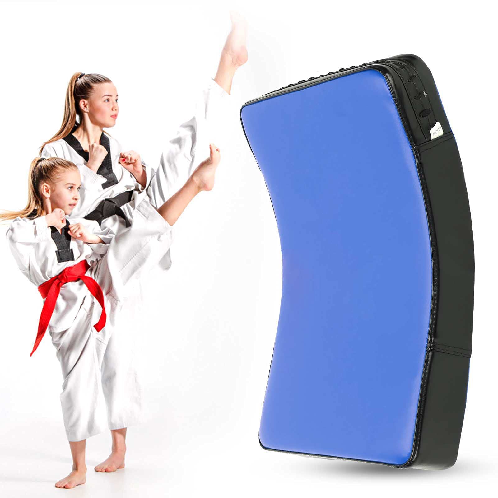 SUNGOOYUE Taekwondo Kick Boxing Pad, Arc Space Leather Arts Martiaux Muay Thai Foot Target Kick Punch Pad