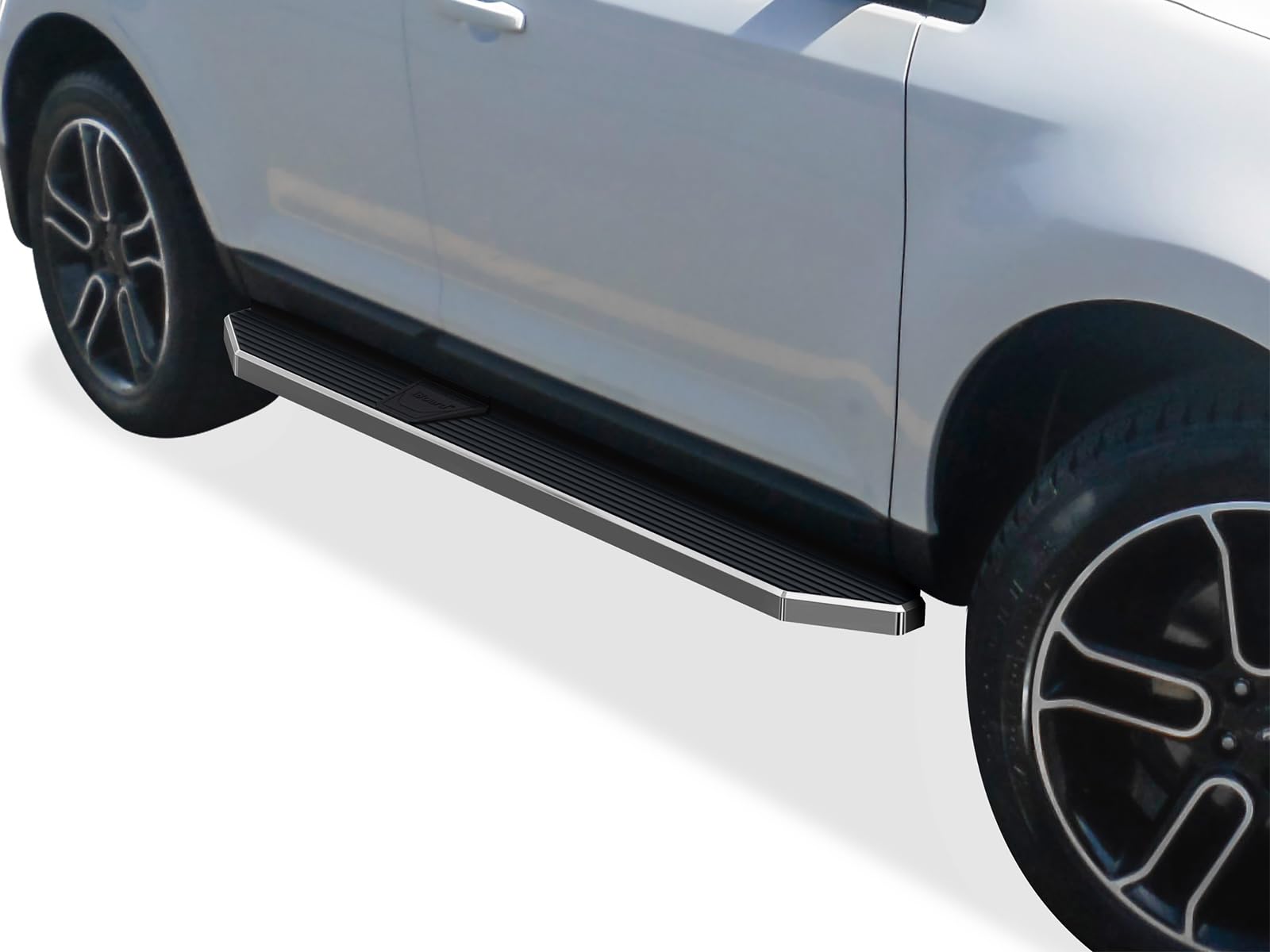 APS 6in 304 Stainless Steel (Polished Flat Style) Running Boards Side Bars Side Steps Compatible with Ford Explorer 2011-2019 4-Door