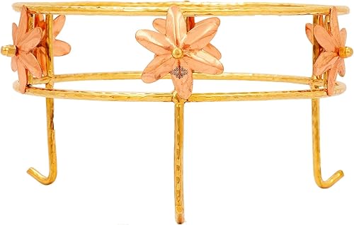 Miniatura 7 de Indian Art Villa Dispensador de agua con diseño martillado de cobre puro, almacenamiento de agua, volumen, 456 onzas