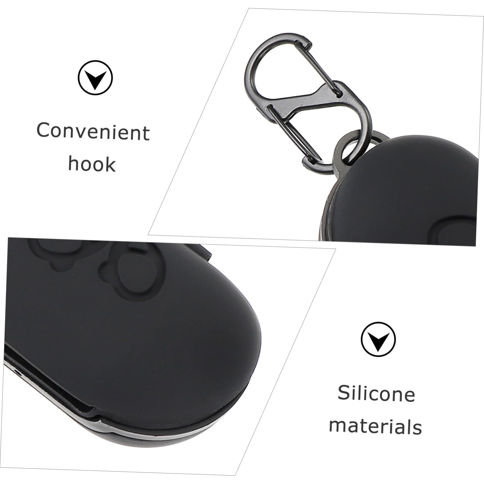DOITOOL Estuche para 3 Auriculares Compatibles con Buds Carcasa Protectora De Alta con Orificio De Carga Preciso.