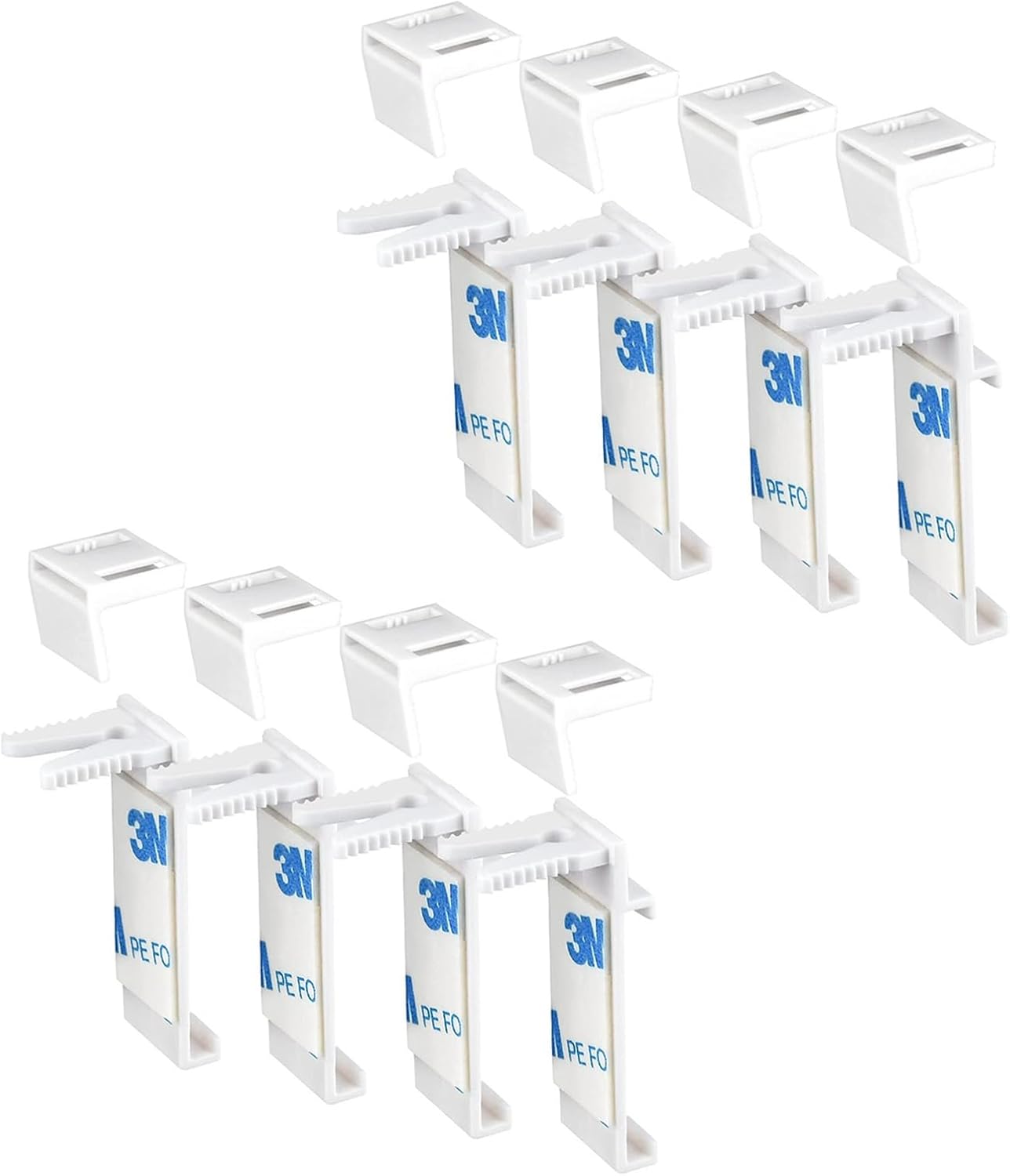 Set of 8 Roller Blind Brackets, Brackets, Clamp Holder, Double Roller
