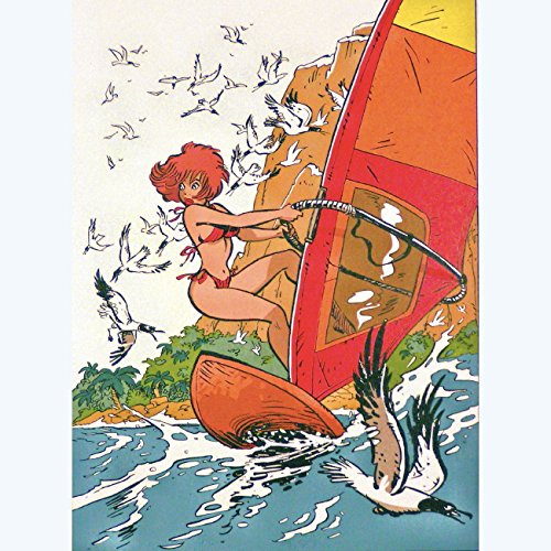 Planche à Voile Walthéry - Sérigraphie 30x40cm pour sublimer la décoration de votre salon