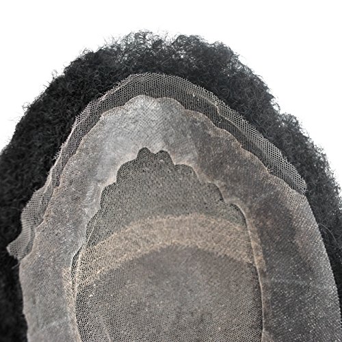 Ready Made African Curly Toupee Hair System for Men Hairpiece Pu Around 100% Human Hair