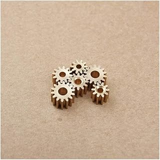WWBR-Repair Kits 165A Brass Gear Pore 5mm Shaft (10 Pcs) 16 Teeth Motor Shaft Gears Modulus 0.5 for DIY Toys RC Model Cars