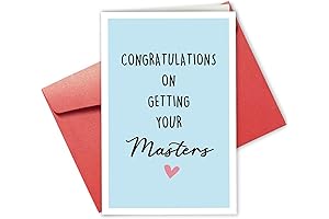 Masters Graduation Card for Him or Her: Funny and Sentimental