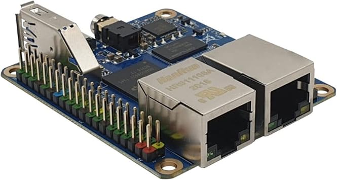 Rock Pi E Rockchip RK3328 1GB DDR3 SBC Single Board Computer Support Debian/Ubuntu/OpenWRT Same as Nanopi R2S use for IOT (1GB SingleBoard, No Acrylic Shell)