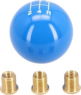 JGmotorfi Pomo de palanca de cambios MT de 5 velocidades diseñado para entusiastas de las carreras, viene con adaptabilidad roscada (azul)