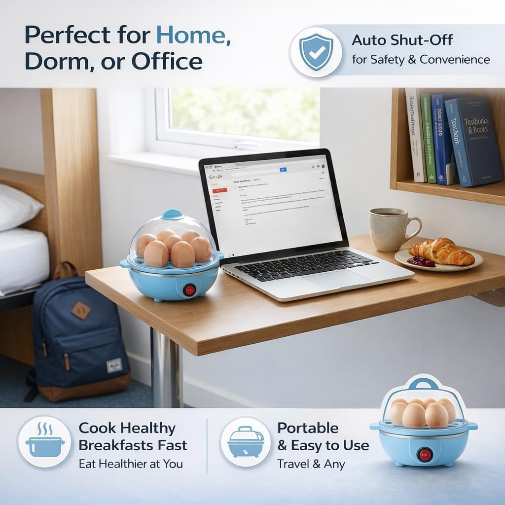 Smart Deal Hub Egg Boiler - 7 Egg Capacity -5