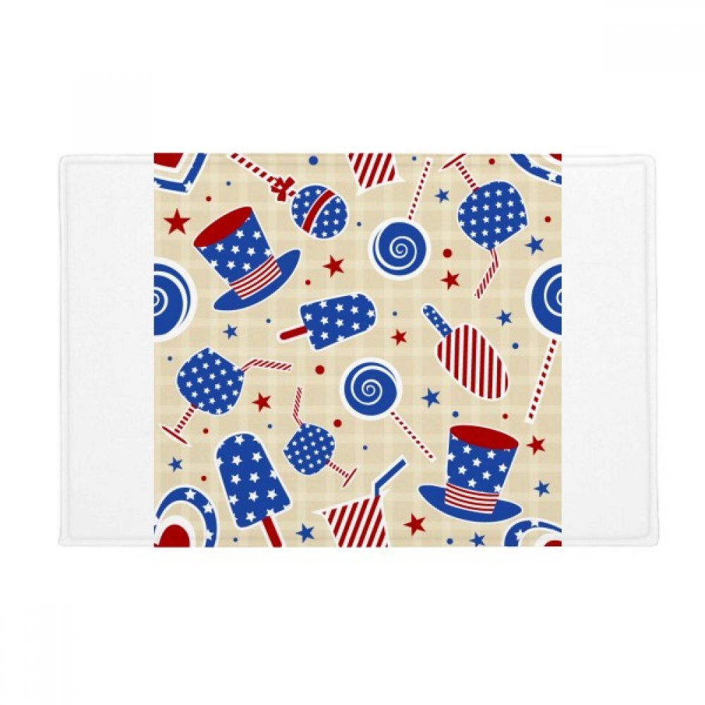 Tapis salle de bain Ice Cream Festival Étoile 40x60cm pour entrée et cuisine moderne