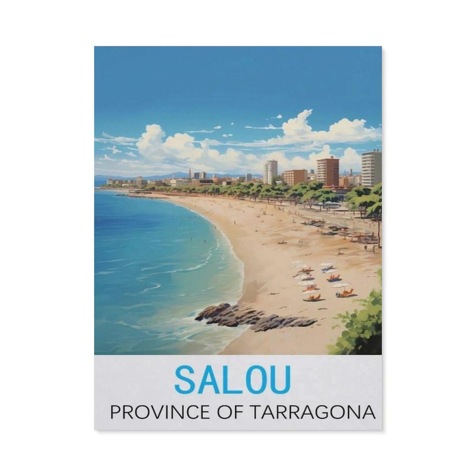BEAYODKP DIY Diamond Art Kits，Salou Province of Tarragona（40x50cm）