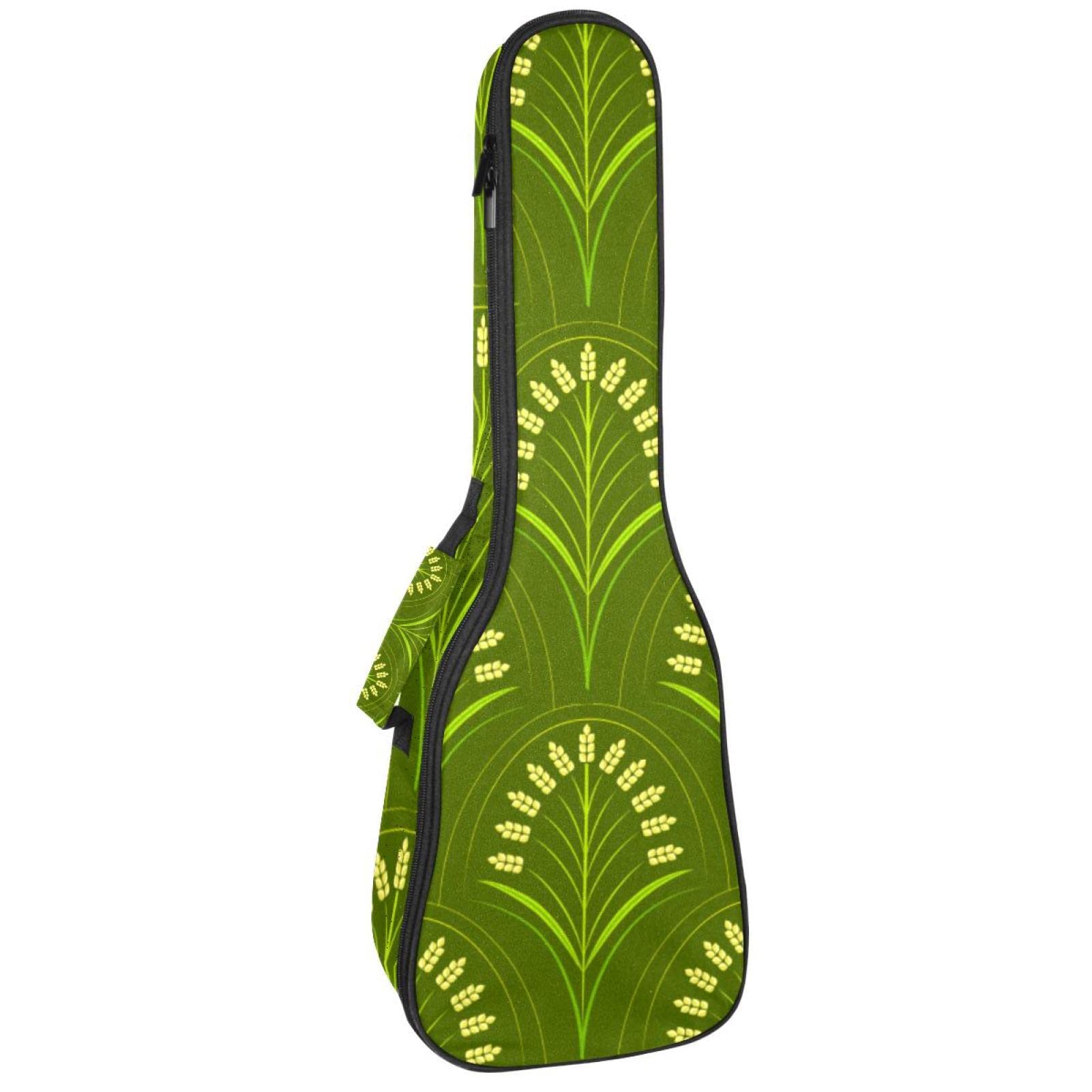 Sac de transport pour ukulélé ténor et soprano imperméable vert 53-61 cm