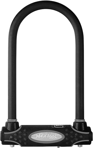 Miniatura 2 de Master Lock Cerradura negra para bicicleta con 2 llaves, cerradura en U para bicicletas y otros equipos al aire libre, cerraduras de bicicleta