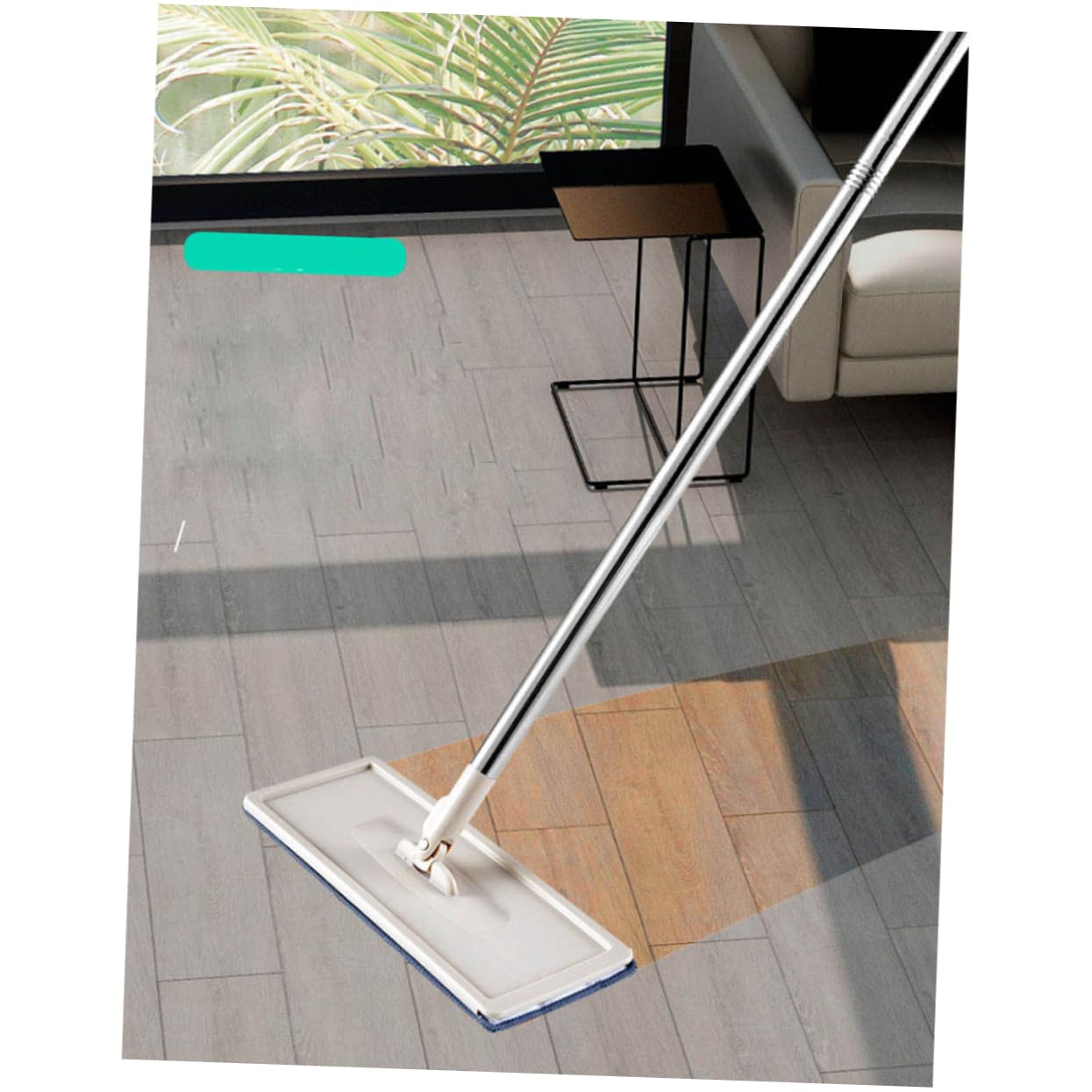 Fregona Plana Cubo Hogar, Recoge Pelo de Mascota y Suciedad, Limpieza Profunda, Diseño Compacto,