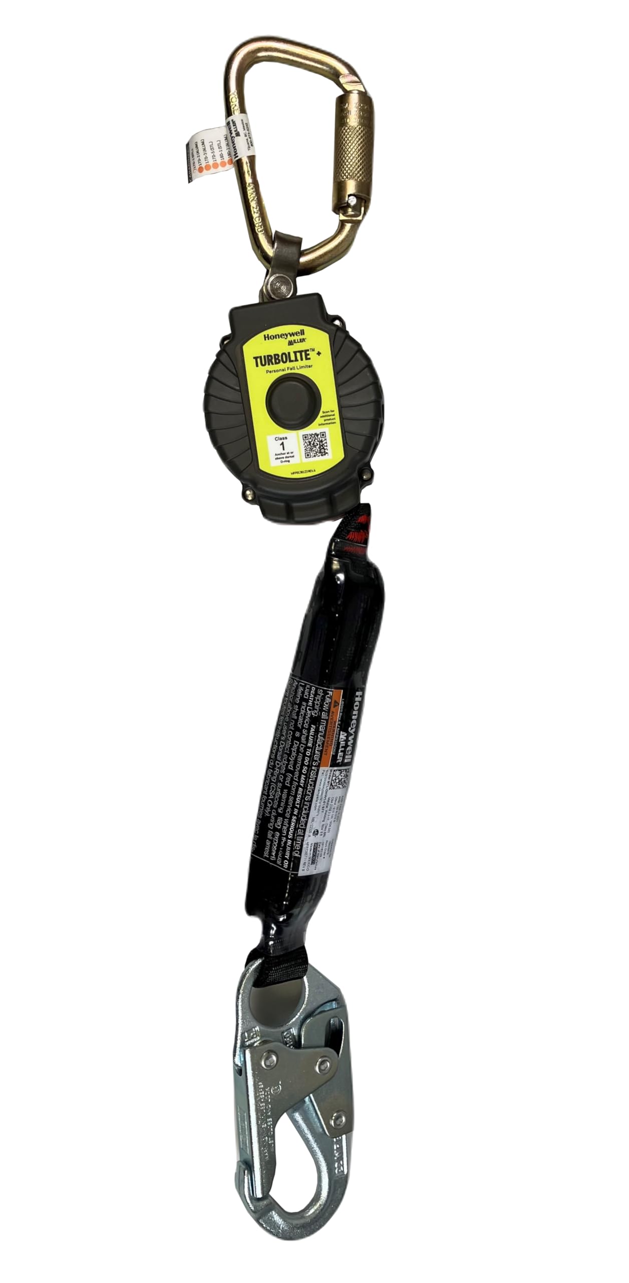 Honeywell Miller TurboLite+ 6 FT PFL, Steel Locking Snap Hook (MTL