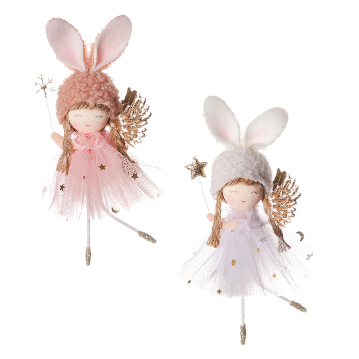 Décorations de Noël ange en tissu à offrir pour orner le sapin de fête