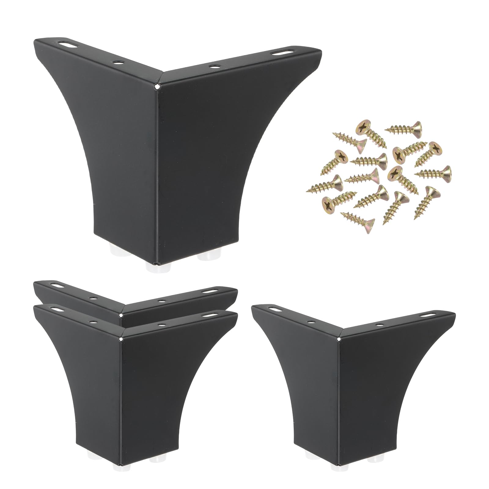 PATIKIL Metal Furniture Legs 3.94 Inch