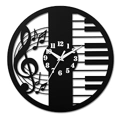 12 Inch Music Themed Wall Clock Piano Key & Musical Note Design, Silent and Battery Operated 12 Inch Music Themed Wall Clock Piano Key & Musical Note Design, Silent and Battery Operated review