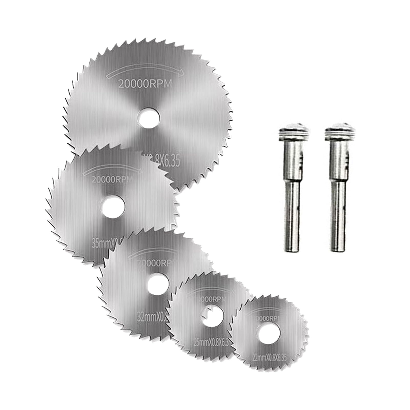 5Pcs High Speed Steel Circular Cutting Disc Replacement for Metal Cutting for Slitting Metal Cutting