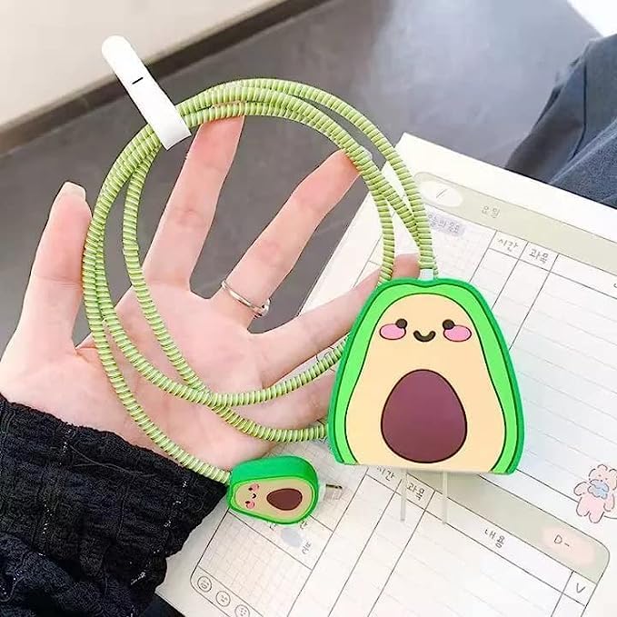 MIDOS Compatible with iPhone Charger Case Cover, 3D Cartoon Character Silicone Cover for iPhone 18w / 20W Power Adapter Charger 360 Degree Full Protection (Avocado) (B0CNZ2J1FG) Amazon Price History, Amazon Price Tracker