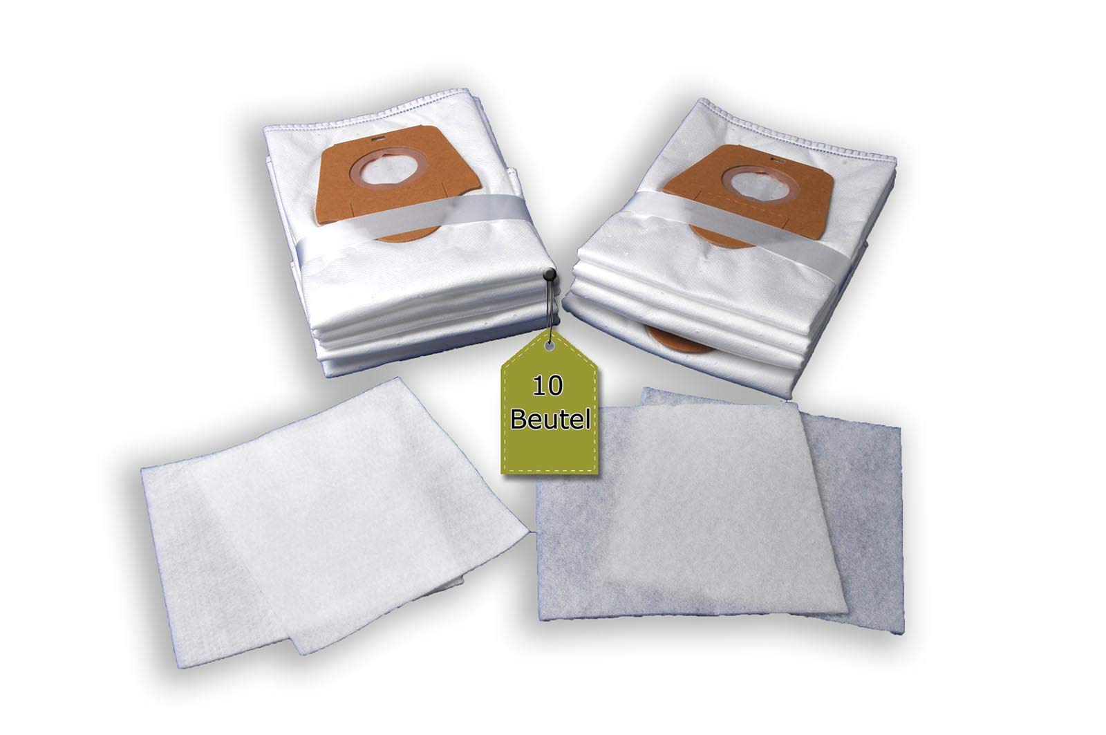 10 sacchetti per aspirapolvere compatibili con EIO misura 6, 10 sacchetti per aspirapolvere + 2 microfiltri + 2 filtri motore simili ai sacchetti originali EIO n. 6 + 6a