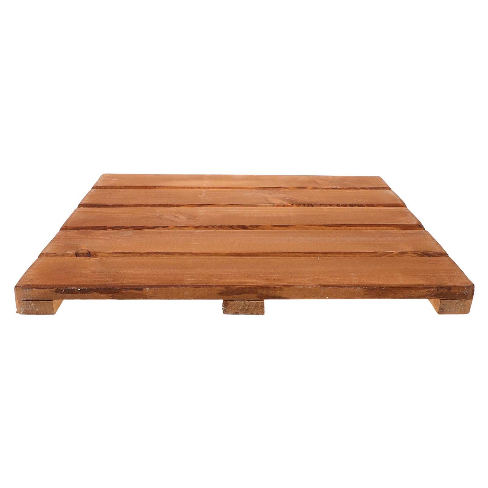 SEWACC Sauna Holzbodenmatte aus Massivholz rutschfeste Badezimmer Fußmatte Leicht zu Reinigen und Installieren für Sauna und Fitnessstudio