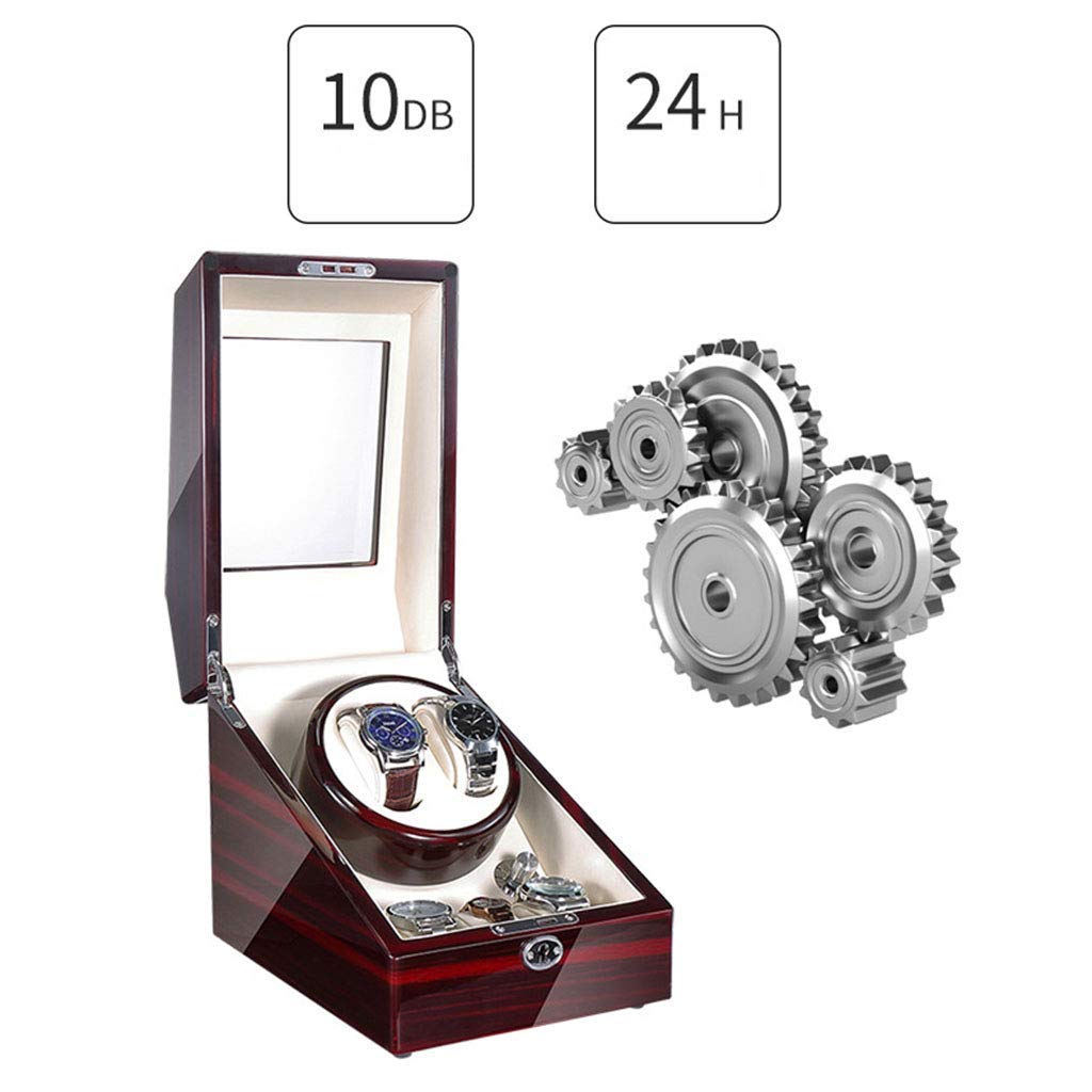 Automatischer Uhrenbeweger für Damen und Herren mit japanischem leisem Motor und Klavierlackierung mit hoher Helligkeit, Uhrenbeweger-Box, Uhrenbeweger