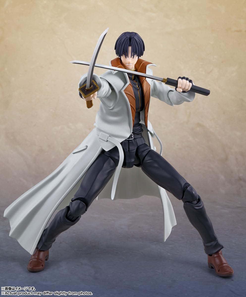 TAMASHII NATIONS Aoshi shinomori Fig. 16,5 cm Rurouni Kenshin SH figuarts