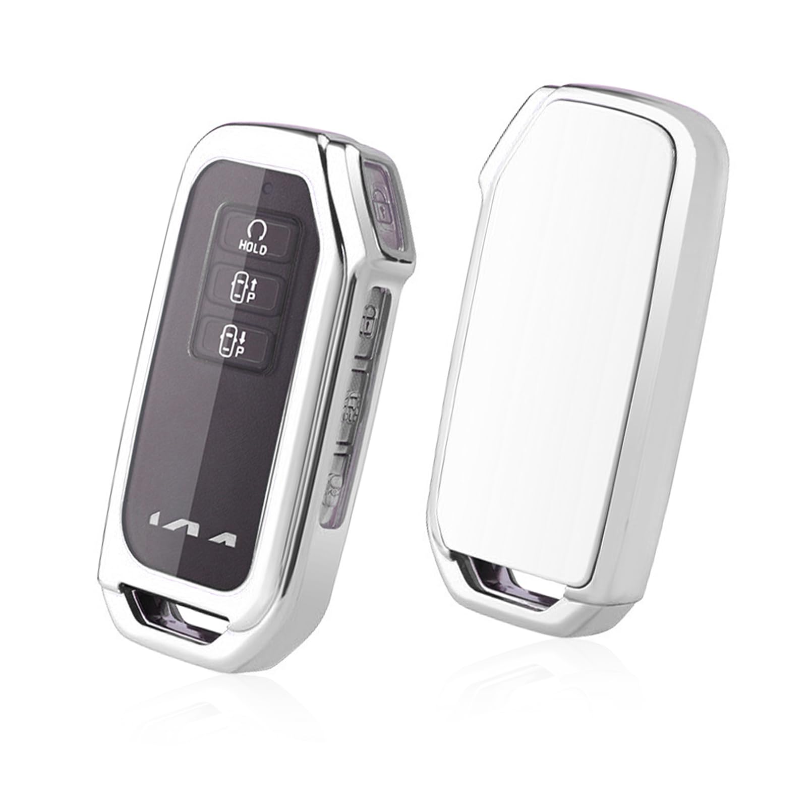 GAFAT Ki-a EV6/Sportage NQ5 QL/Ceed XCeed/Niro/Sorento/Soul/Stinger/Rio 2018-2022 2023 Key Case Protective Case, Car Remote Controls TPU Silica Gel [7 Buttons] (Silver)