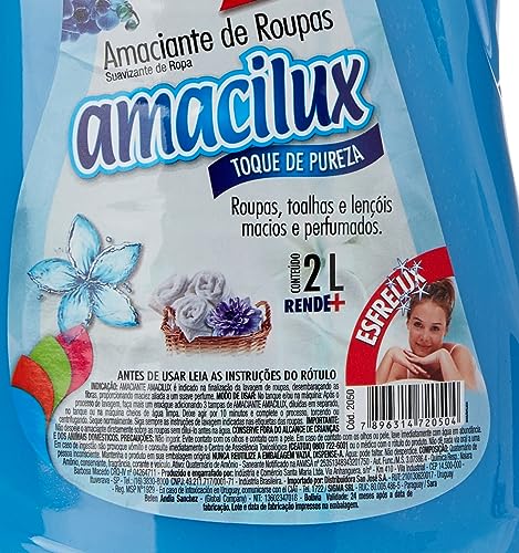Amaciante Amacilux toque de pureza, Santa Maria, 2L (Embalagem pode variar)