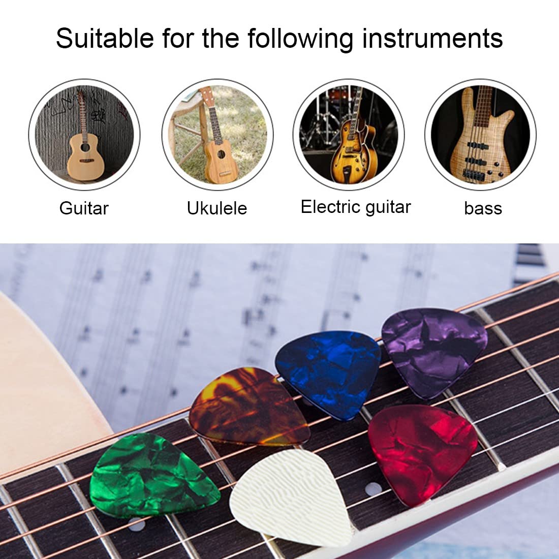 Plettro Chitarra Personalizzato - 0.46 Mm, Per Chitarra E Basso - Foto 7