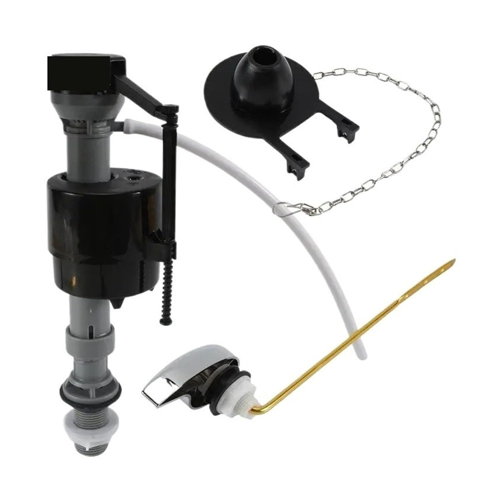 Galleggiante Cassetta Wc Kit di riparazione universale for WC con scarico | Set di sostituzione della maniglia della valvola di riempimento