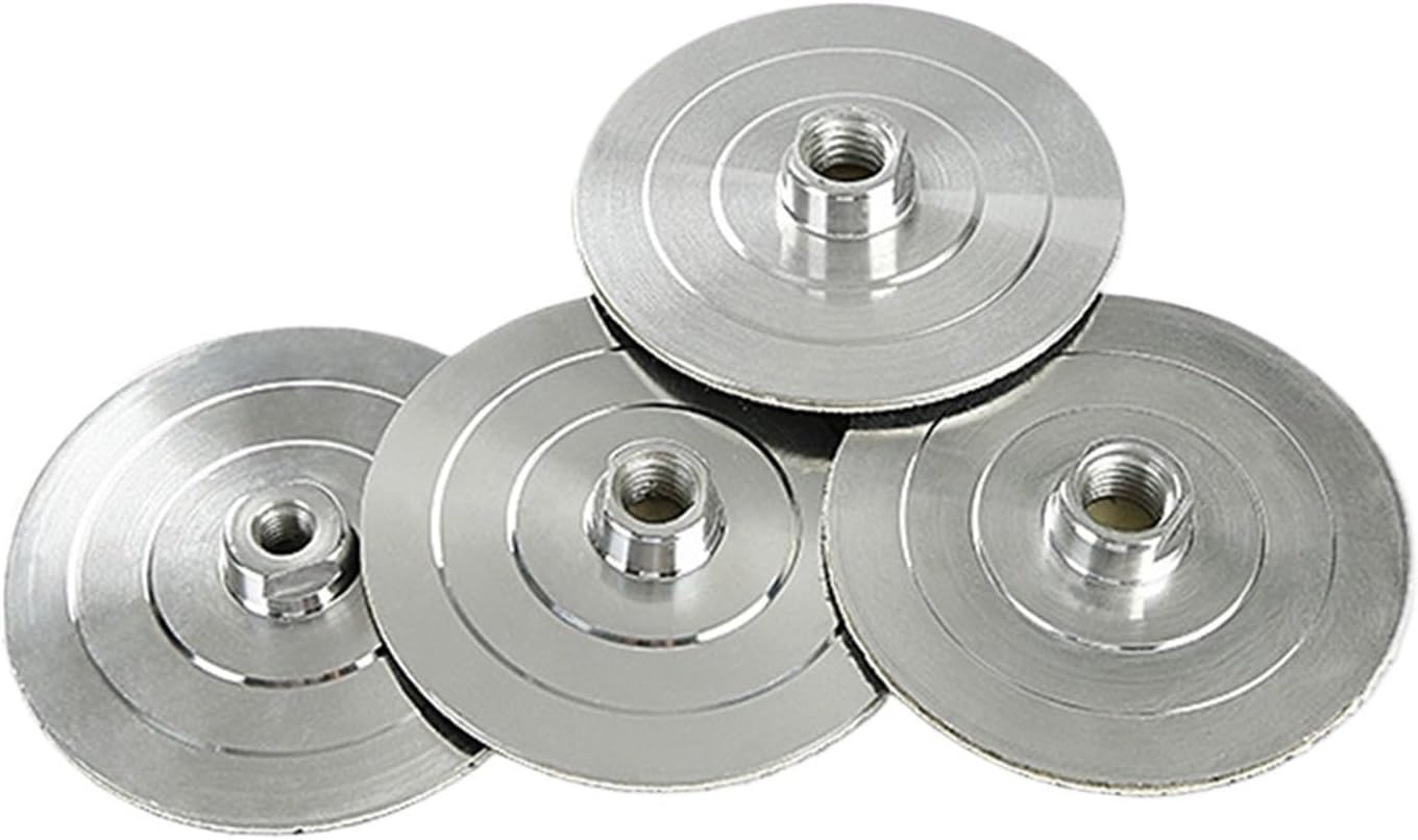 4inch Backer Pad for Diamond Polishing Aluminum Based Backing Holder M10 M16 5/8-11 Polish Wheel Back Up(4inch M10)