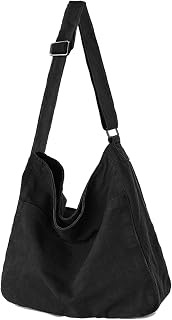 KAMEILONG Canvas Crossbody Shoulder Bag Casual Hobo Bag Travel Tote Bag Messenger Bags Cute Large Purse for Women