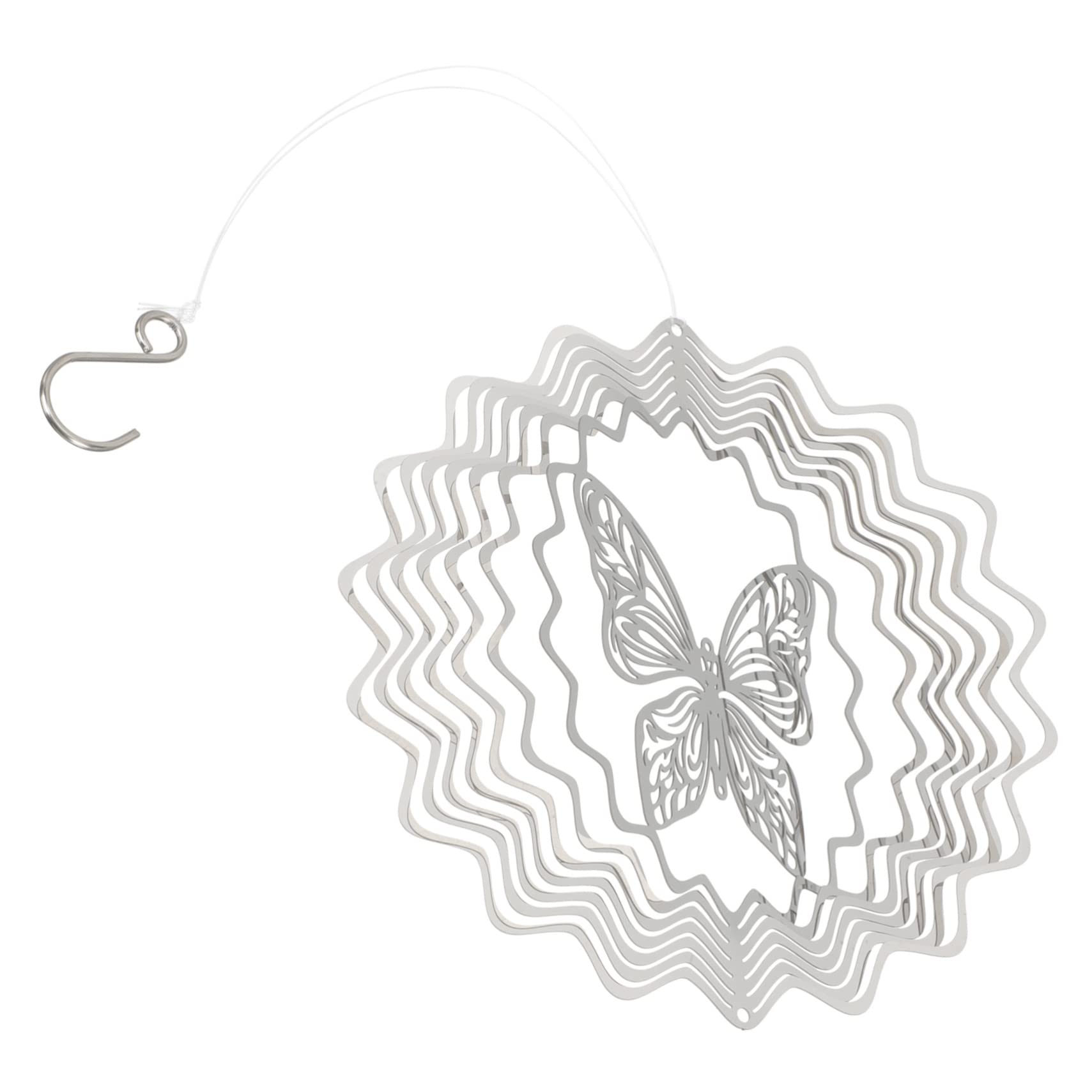 BESPORTBLE 5pièces Éolienne Décorative Métal pour Jardin Mobile à Suspendre Carillon Éolien Rotatif pour Patio Et Extérieur