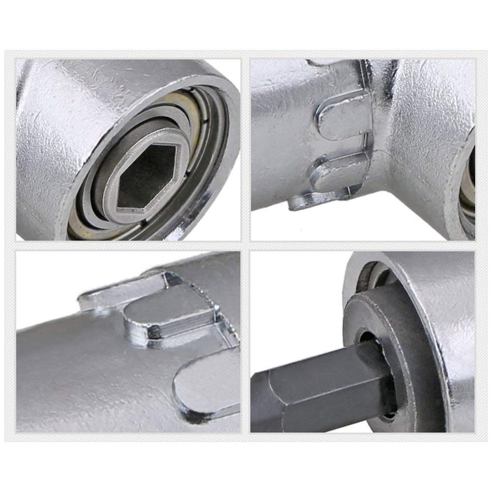 Set 3 Adattatori Angolo Per Avvitatore - Prolunga Flessibile E Punte Per Spazi Stretti