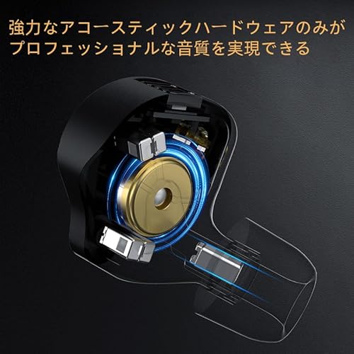 KZ ZS12 Pro X イヤホン KZ ハイエンド5BA+1DDハイブリッドイヤホン 有線 カナル型 イヤモニ 耳掛け 高遮音性 HIFI音質 オールメタル ノイズ減少 HIFI高忠実 インイヤー プロ仕様 低音強化 Wired Earphones 脱着式リケーブル マット質感 ハイエンドオーディオ愛好家向けにカスタマイズ (チューニング可能・ブラックマイク付き)