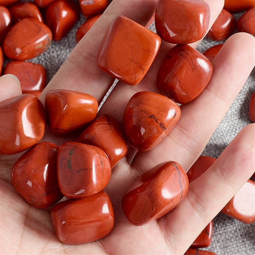 100g de Piedras Preciosas a Granel, Jaspe Rojo Natural, Cristal y Cuentas de Piedra caída for Cristales, fengshui, decoración del hogar, Adornos de Regalo