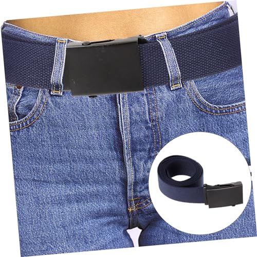 Men Canvas Belt Durable Webbing Waistband for Daily Formal Wear Fashionable Accessory for Gentlemen Safe Tear Resistant Material2