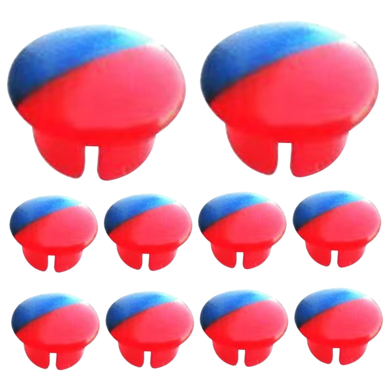 10Pcs Faucet Index Buttons, Hot/Cold Signs Switch Labels Faucet Replacement Part Temperature Indicator Hot/Cold Buttons for Kitchen Bathroom Handle Accessories Replacement Part