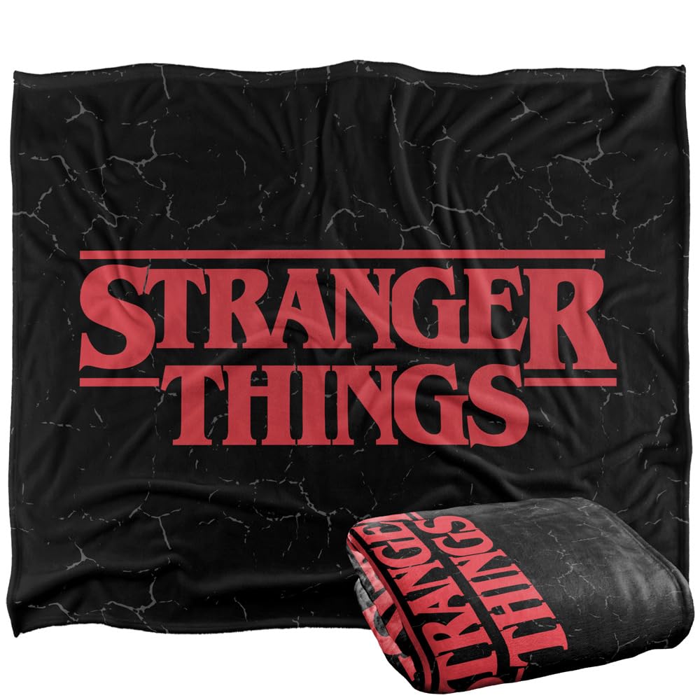 Stranger Things LOGO Silky Touch Super Soft Throw Blanket 152 x 127 cm