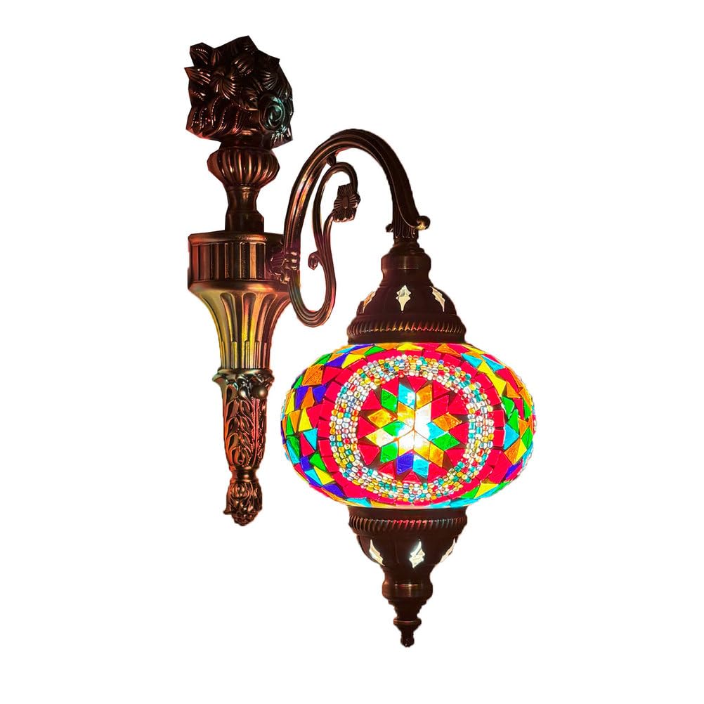 GAUUA Wall Lamp Retro Exotic Handmade Mosaic Specialty Restaurant Hotel Homestay Aisle Corridor Wall Lamp